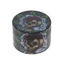 Grinder "Skulls" Metall, 6 versch. Motive; 4-tlg.; 52 x 35 mm; einzeln