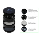 Grinder "Bob Marley" Metall; 4-tlg.; 50 x 37...