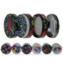 Grinder "Lips"; Metall; 6 verschiedene Motive;...