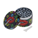 Grinder "Lips"; Metall; 6 verschiedene Motive; 52 x 35 mm; einzeln