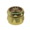 Grinder "Hanfblatt Gold" Metall, 4-tlg.; 55 x 41 mm