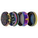 Grinder "Konfetti Glitter" Metall, 4-tlg.;...