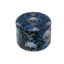 Grinder "Skulls & Flowers" Metall, 4-tlg.; bunt; 52 x 35 mm; einzeln