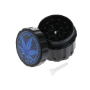 Grinder "Hanfblatt Amsterdam"; Metall;  6 versch; 55 x 44 mm; einzeln