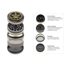 Grinder "High Grade Glitter" Metall, 4 versch....