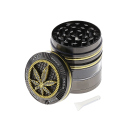 Grinder "High Grade Glitter" Metall, 4 versch. Motive; 4-tlg.; 52 x 62 mm; einzeln