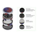 Grinder "Yin &amp; Yang" Metall; 6 versch....