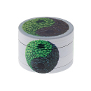 Grinder "Yin & Yang" Metall; 6 versch. Motive; 4-tlg.; 52 x 35 mm; einzeln