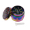 Grinder "Konfetti Glitter" Metall, 4-tlg.; regenbogenfarbig; 44 mm x 34 mm