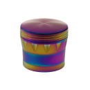 Grinder "Regenbogen Metallic"; 4-tlg.; 43 x 38 mm
