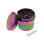 Grinder "Regenbogen Metallic"; 4-tlg.; 43 x 38 mm