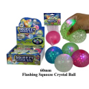 Squeezy Crystal Ball mit Licht; &Oslash; 60 mm, 12er...