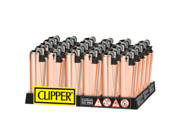 Clipper Cover ROSE GOLD, Micro Metal, 30er Display