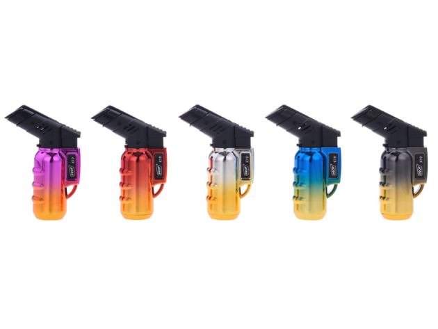 Sturmfeuerzeuge "Anodized", Blaue Flamme, 20er Display