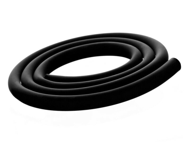Shishaschlauch "Simple Black", schwarz, Silikon, 1,50 m
