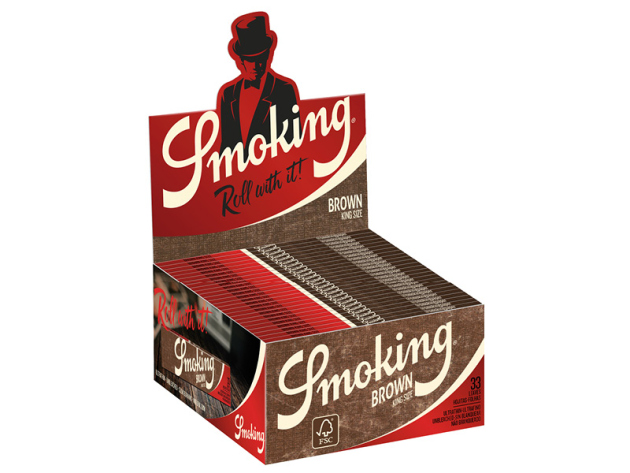 Smoking King Size Brown 50 Hefte je 33 Blatt