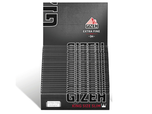 Gizeh Black King Size Slim 25 Hefte je 34 Blatt