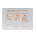 Mundschutz "KIDS Face Mask" PANDA; weiß; 3-lagig; 50er Box