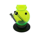 Acrylbong "Neon" mit Teleskophals; gelb, grün u. orange; Höhe 36 cm