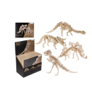 Naturholz-3D-Puzzle, Dinosaurierskelett I, 20er Display