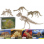 Naturholz-3D-Puzzle, Dinosaurierskelett I, 20er Display