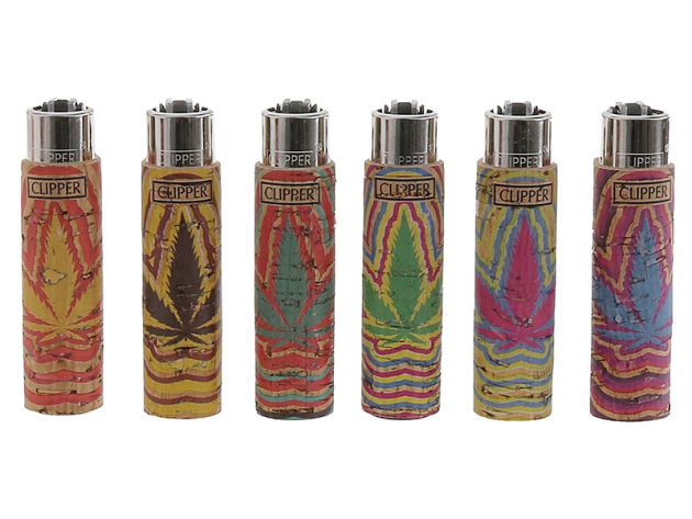 Clipper Cover Cork LEAVES, genäht, 30er Display