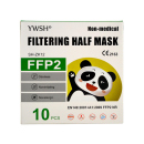 Mundschutz f&uuml;r Kinder FFP2, Wei&szlig;, einzeln...