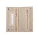 Drehertasche Jute beige, 10cm