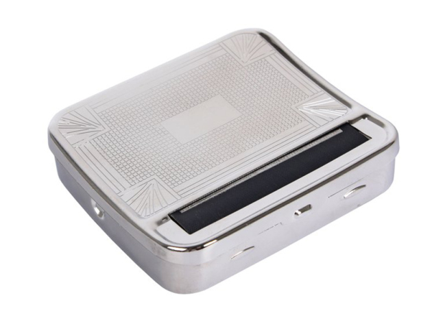 Zigaretten Rollbox Metall silber