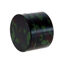 Grinder "Camouflage" Metall; Magentverschluss; 4-tlg.; 37 x 43,5 mm
