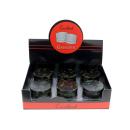 Grinder "Camouflage" Metall; Magentverschluss; 4-tlg.; 37 x 43,5 mm