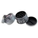 Kurbelgrinder "Skulls" Metall; Magnetverschluss; 3-tlg.; 3,8 x 4 cm