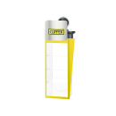 Feuerzeugaufsteller Clipper gelb  (ohne Inhalt)