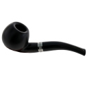 Pfeife "Excellent" braun u. schwarz mit Kunststoffmundstück, 9 mm Filter