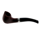 Pfeife "Excellent" braun u. schwarz mit Kunststoffmundstück, 9 mm Filter
