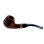 Pfeife "Excellent" schwarz u. braun, mit Kunststoffmundstück transparent, 9 mm Filter