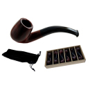 Pfeife "Excellent" nussbaum/schwarz,...