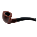 Pfeife "Excellent" nussbaum/schwarz, mit Kunststoffmundstück, 9 mm Filter