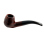 Pfeife "Excellent" nussbaum/schwarz, mit Kunststoffmundstück, 9 mm Filter