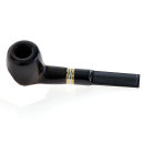 Pfeife "Excellent" schwarz, mit Kunststoffmundstück, 9 mm Filter