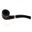 Pfeife "Excellent" schwarz, mit Kunststoffmundstück, 9 mm Filter