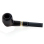 Pfeife "Excellent" schwarz, mit Kunststoffmundstück, 9 mm Filter