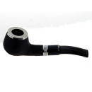 Pfeife "Excellent" mahagoni/schwarz, mit Kunststoffmundstück, 9 mm Filter