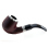 Pfeife "Excellent" mahagoni/schwarz, mit Kunststoffmundstück, 9 mm Filter