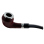 Pfeife "Excellent" mahagoni/schwarz, mit Kunststoffmundstück, 9 mm Filter