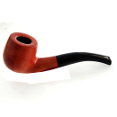 Pfeife "Excellent" Kirschholz u.schwarz, mit Kunststoffmundstück, 9 mm Filter