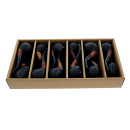 Pfeife "Excellent" braun-schwarz, mit Kunststoffmundstück, 9 mm Filter