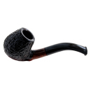 Pfeife "Excellent" braun-schwarz, mit Kunststoffmundstück, 9 mm Filter