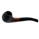 Pfeife "Excellent" braun-schwarz, mit Kunststoffmundstück, 9 mm Filter