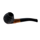 Pfeife "Excellent" braun-schwarz, mit Kunststoffmundstück, 9 mm Filter